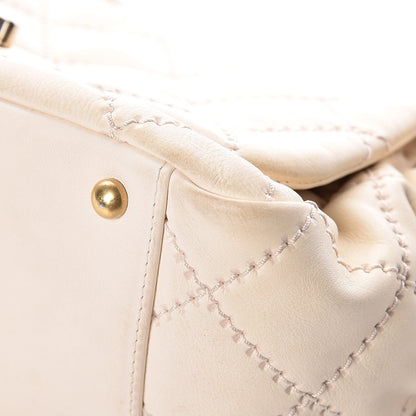 Chanel Calfskin Quilted Retro Chain Flap Beige 20 of 27