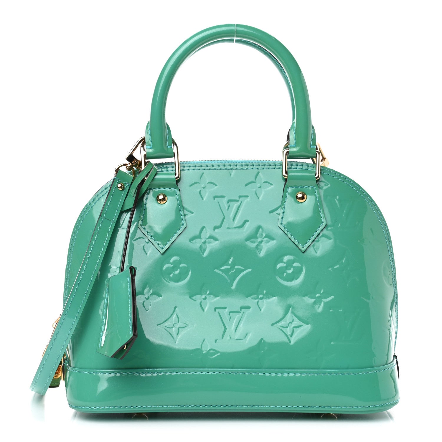 Louis Vuitton Vernis Alma BB Turquoise 1 of 5