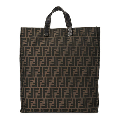 Fendi Zucca Cuoio Romano Selleria Special Shopping Tote Tobacco Moro 1 of 10