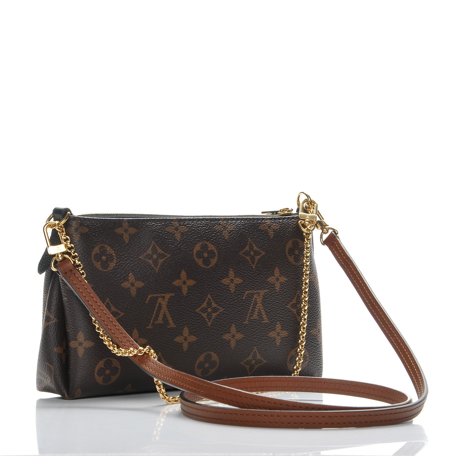 Louis Vuitton Monogram Pallas Clutch Black 3 of 8