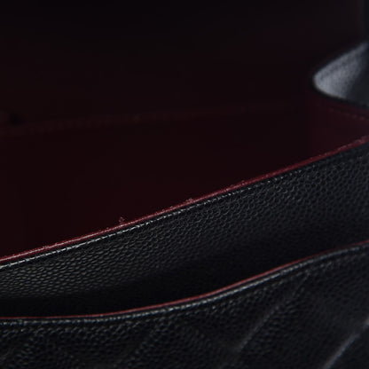 Chanel Caviar Quilted Jumbo Double Flap Black 10 of 11