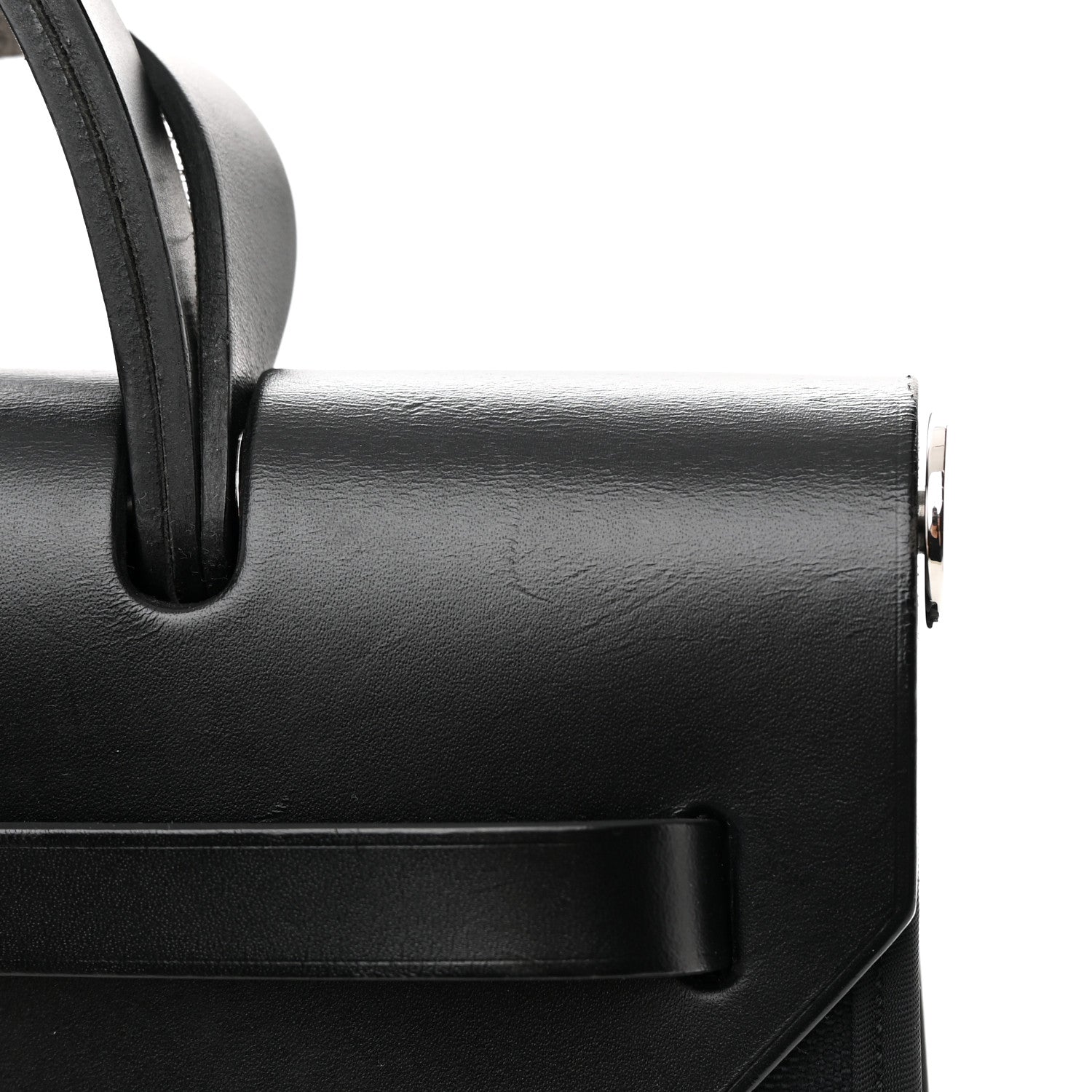 Hermes Military Toile Vache Hunter Herbag Zip PM 31 Black 12 of 14