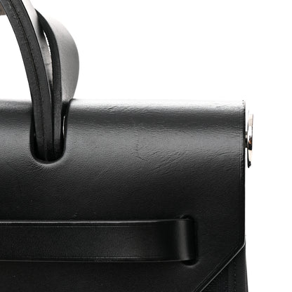 Hermes Military Toile Vache Hunter Herbag Zip PM 31 Black 12 of 14