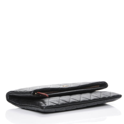 Chanel Caviar Quilted CC Beauty Clutch Black 4 of 8