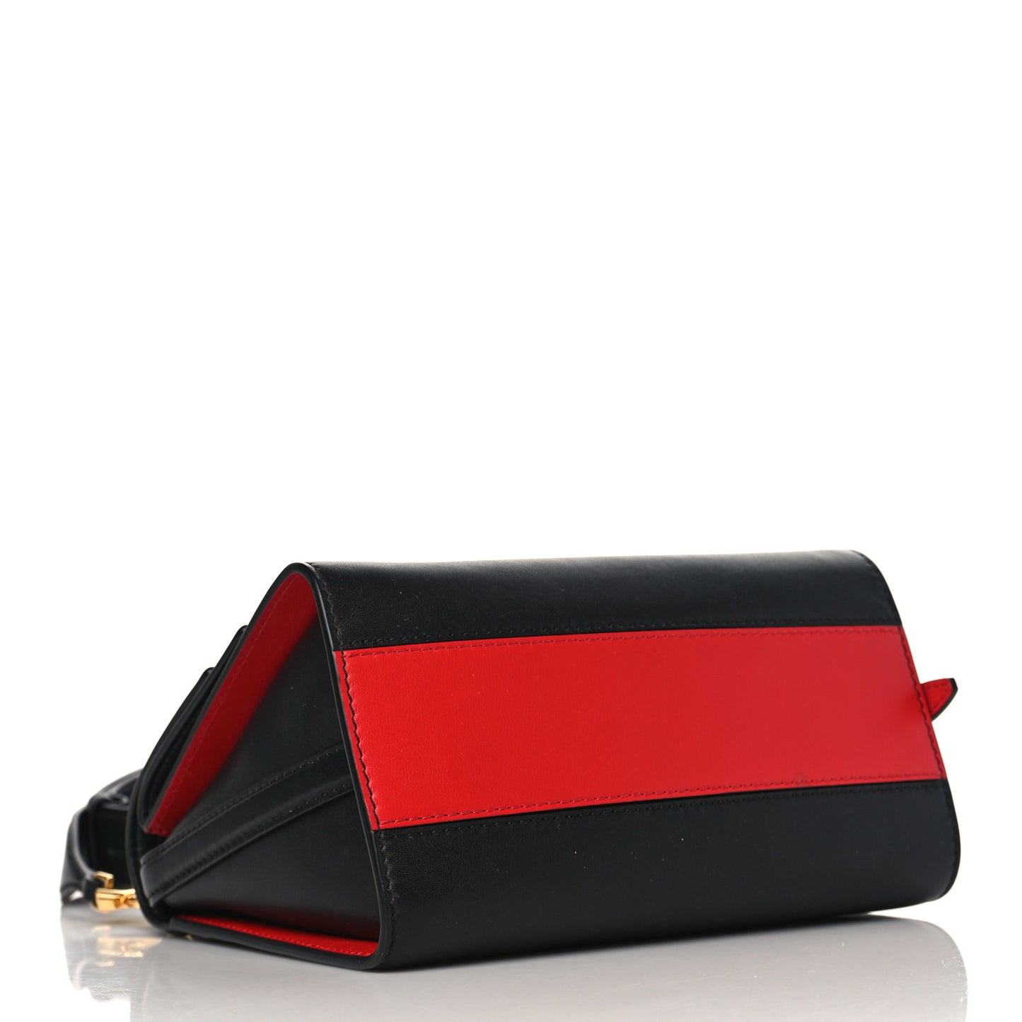 Calfskin The Small Story Bag Black Red