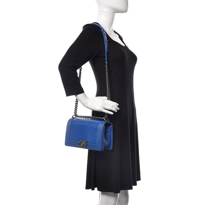 Chanel Alligator Medium Boy Flap Blue 2 of 15