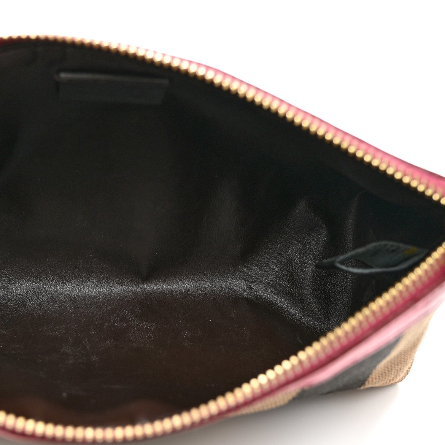 Fendi Pequin Vitello Pouch Tobacco Amarena 4 of 7