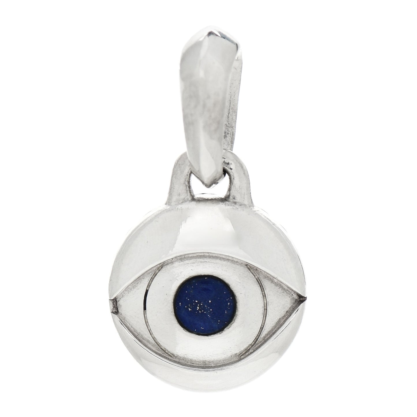 Sterling Silver Lapis Lazuli Evil Eye Amulet Charm