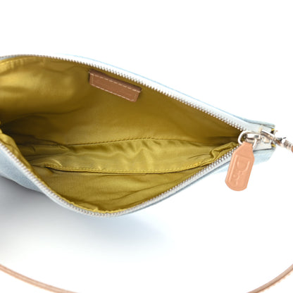 Christian Dior Denim Mini Saddle Pochette Blue 5 of 9