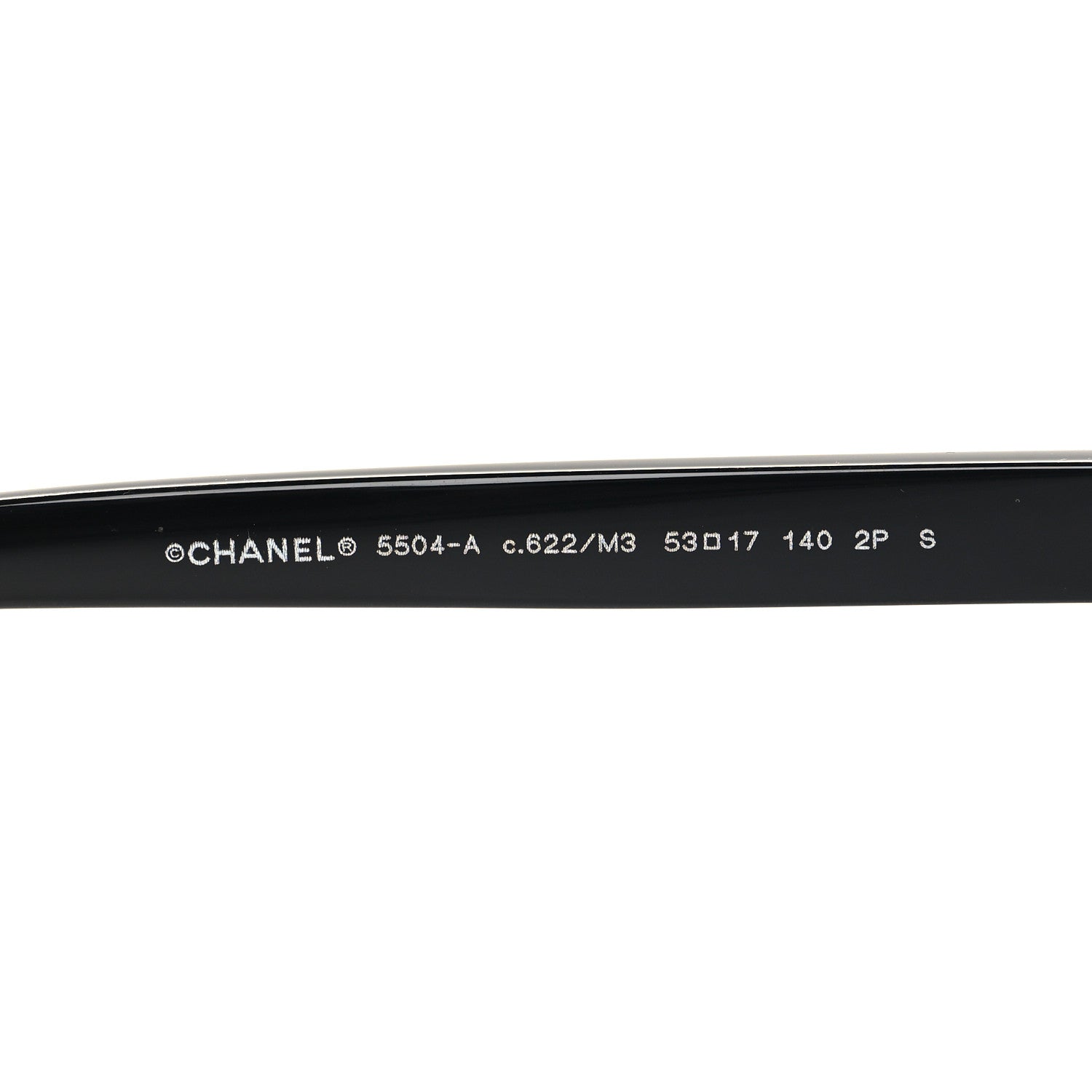 Chanel Acetate Rectangle Sunglasses 5504A Black 5 of 7