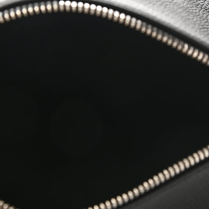 Christian Dior HOMME Grained Calfskin Mens Roller Pouch Black 5 of 6