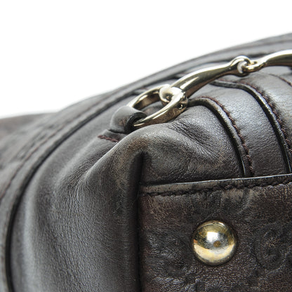 Gucci Guccissima Medium Horsebit Tassel Shoulder Bag Dark Brown 9 of 10