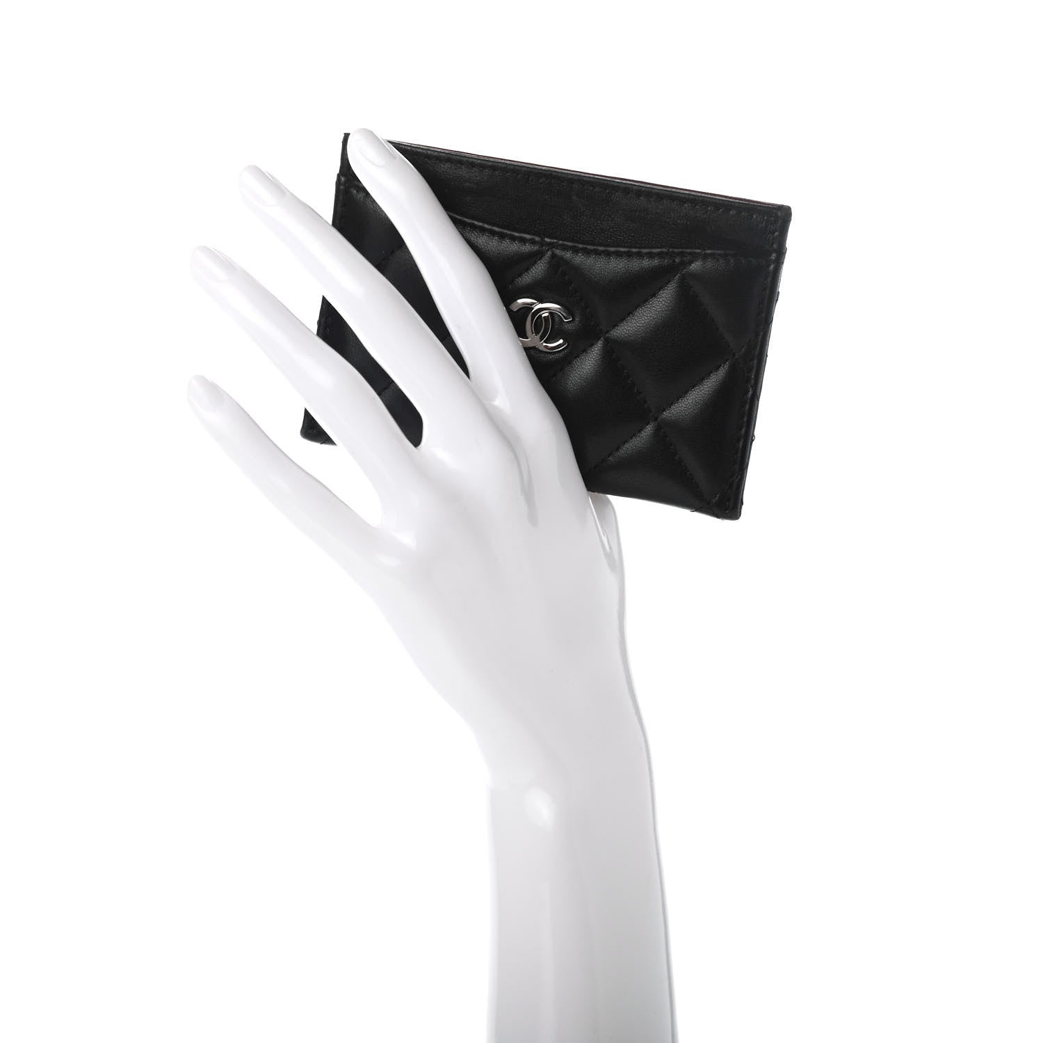 Chanel Lambskin Quilted Card Holder Black 4 of 8