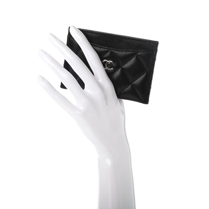 Chanel Lambskin Quilted Card Holder Black 4 of 8