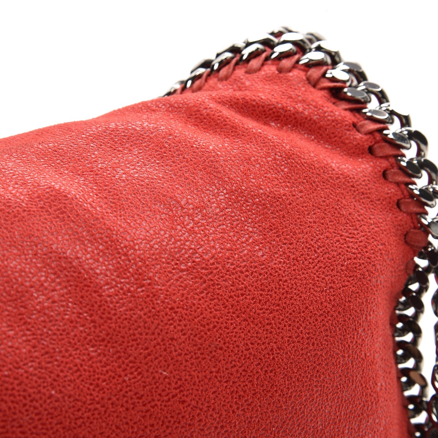 Stella McCartney Shaggy Deer Falabella Fold Over Tote Cherry 8 of 8