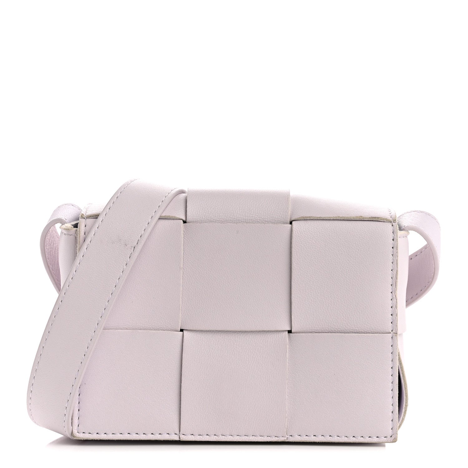 Bottega Veneta Lambskin Maxi Intrecciato Extra Mini Cassette Crossbody Bag Mirth Washed 1 of 11