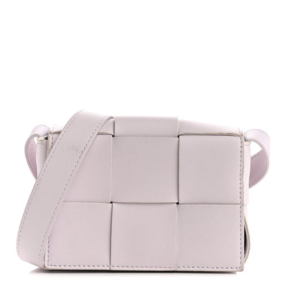Bottega Veneta Lambskin Maxi Intrecciato Extra Mini Cassette Crossbody Bag Mirth Washed 1 of 11
