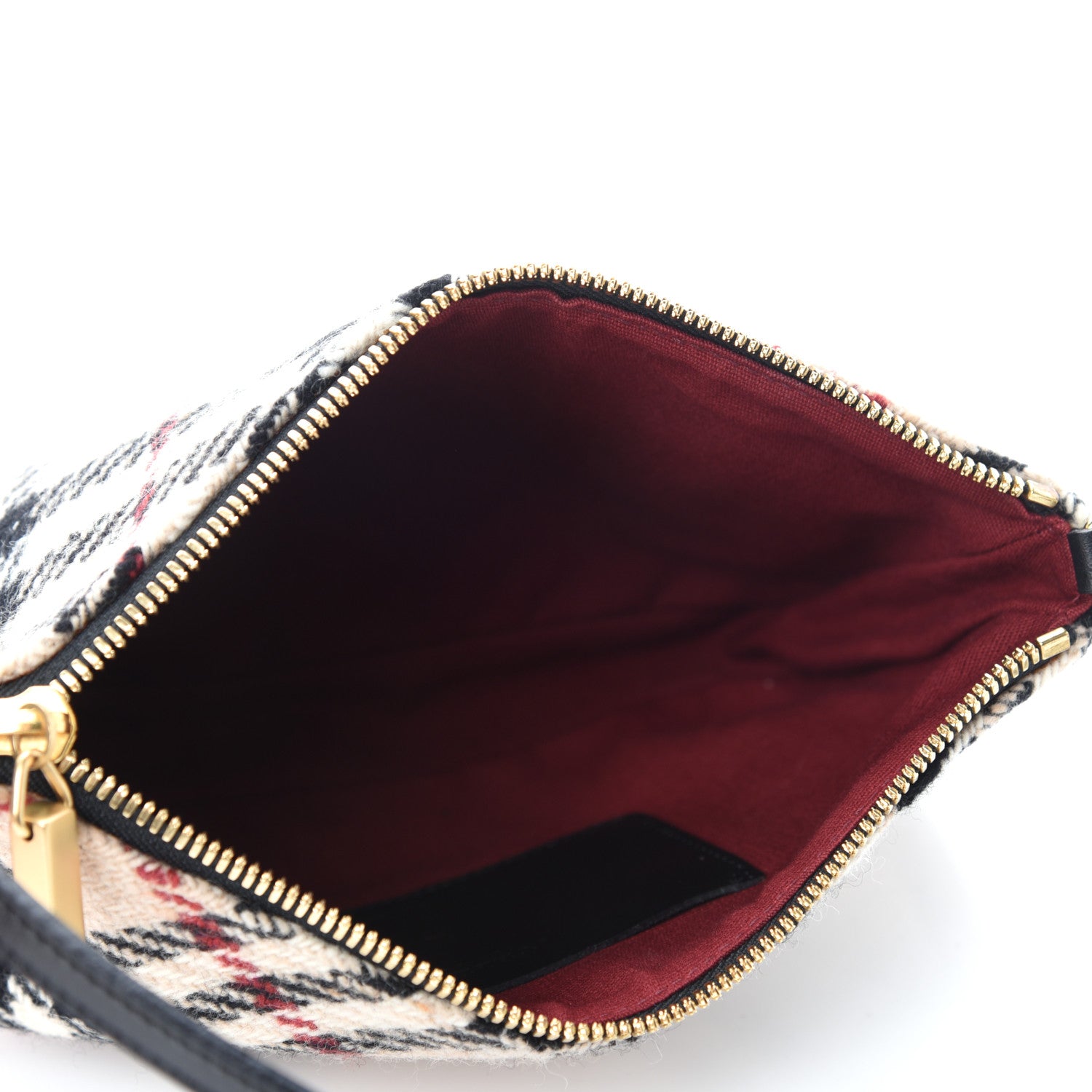 Burberry Wool Check Pochette Beige 5 of 10