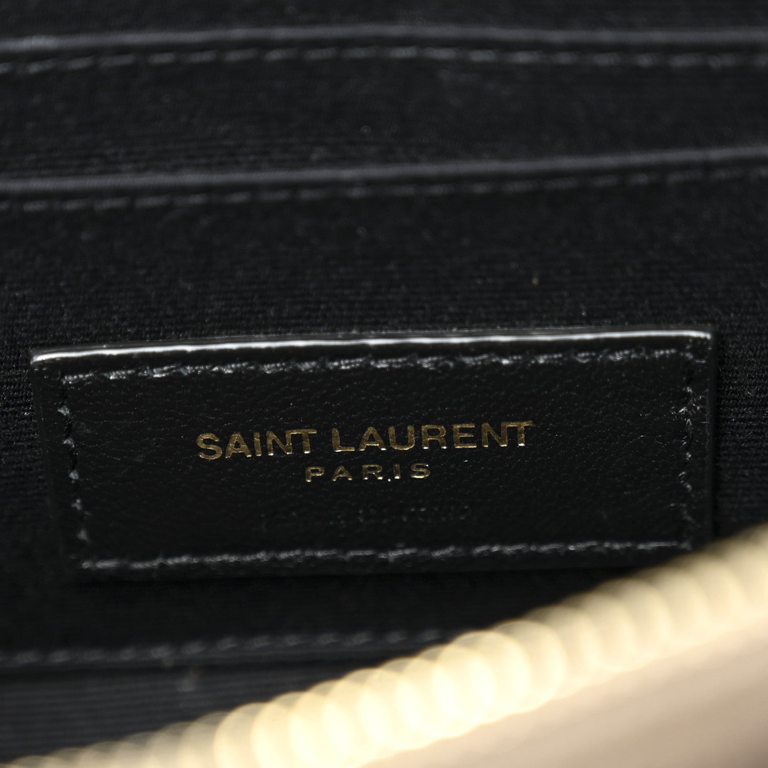 Saint Laurent Grained Lambskin Quilted Mini Becky Double Zip Bag Taupe 8 of 14