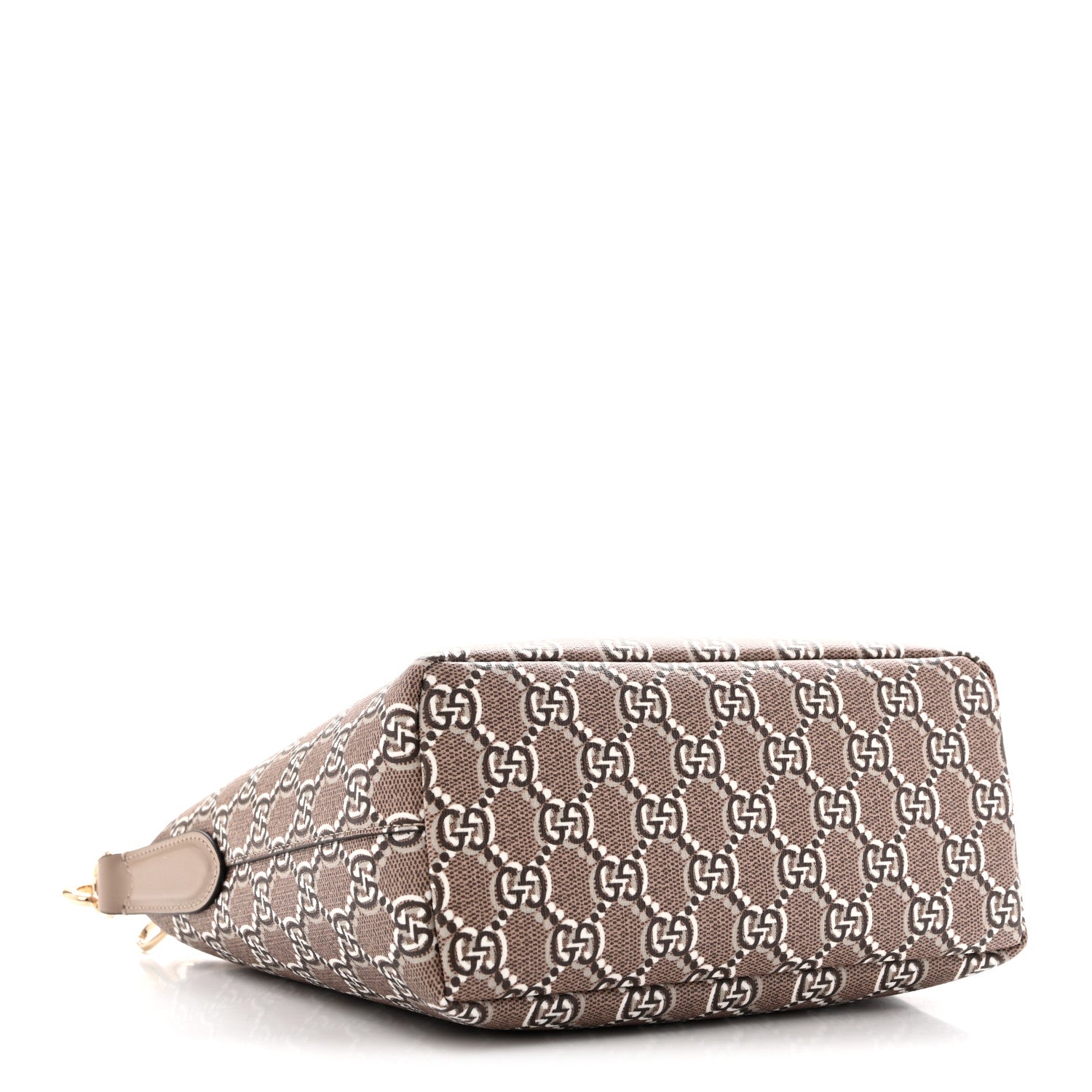Gucci GG Shadow Monogram Super Mini Ophidia Shoulder Bag Taupe 4 of 10