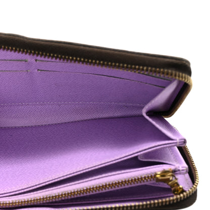 Louis Vuitton Damier Ebene Illustre Zippy Wallet Violet 5 of 7