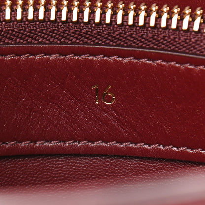 Celine Satinated Calfskin Small 16 Top Handle Bag Light Burgundy 7 of 10