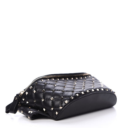 Valentino Garavani Lambskin Rockstud Spike Belt Bag 75 Black 3 of 8