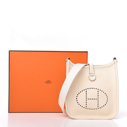 Hermes Taurillon Clemence Amazone Evelyne TPM Nata Craie 10 of 10