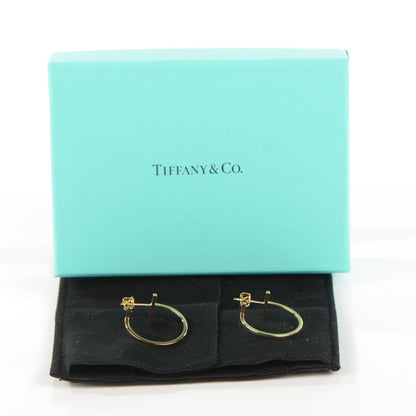 Tiffany 18K Yellow Gold Medium T Wire Hoop Earrings 7 of 7