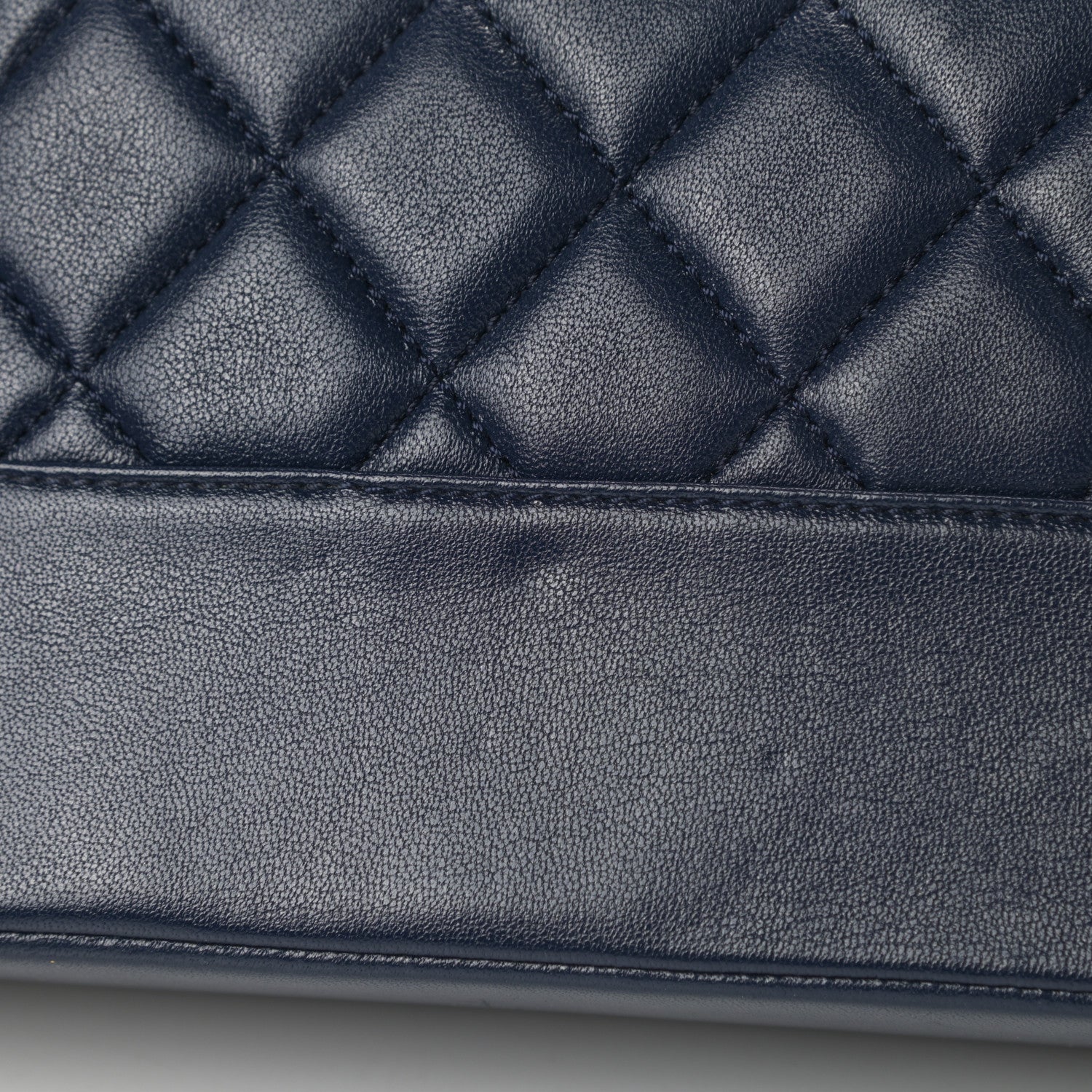 Chanel Sheepskin Quilted Medium Vintage Mademoiselle Flap Dark Navy 11 of 14