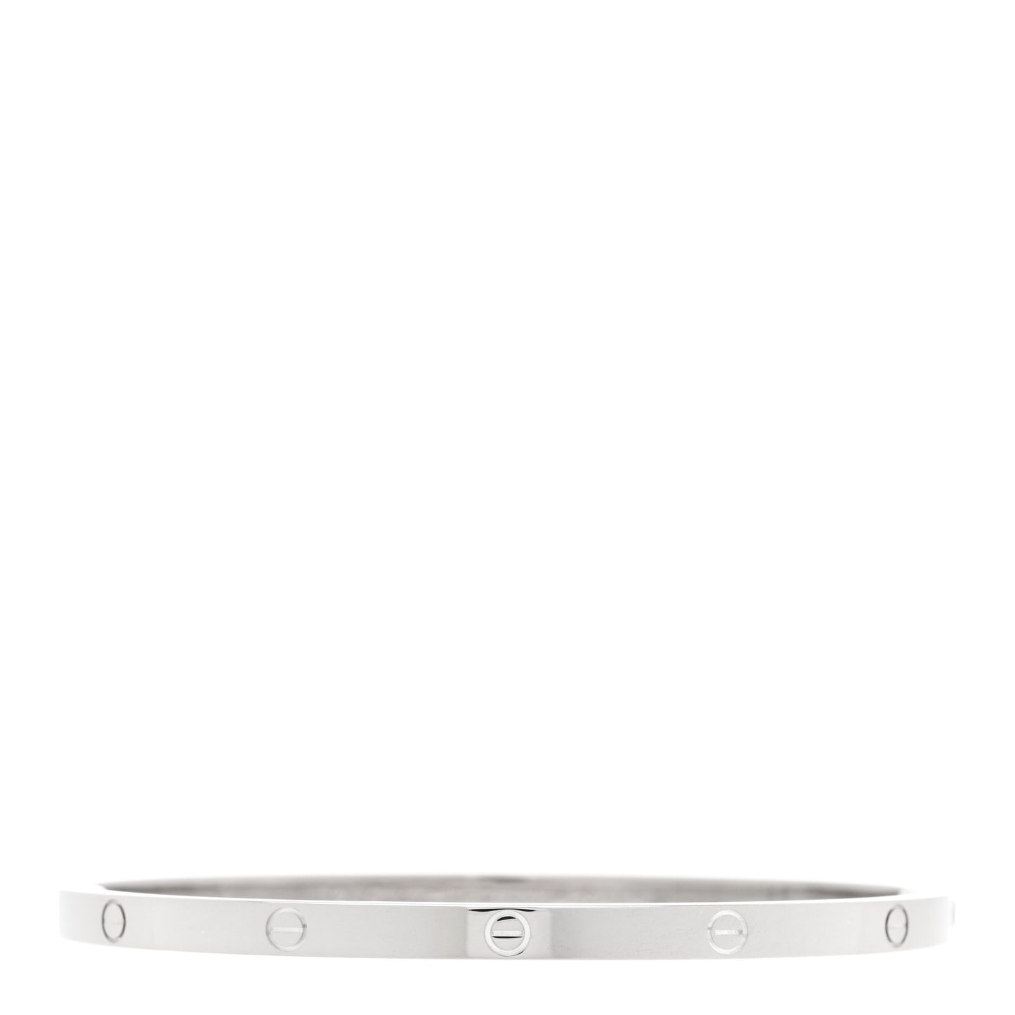 18K White Gold Small LOVE Bracelet 17