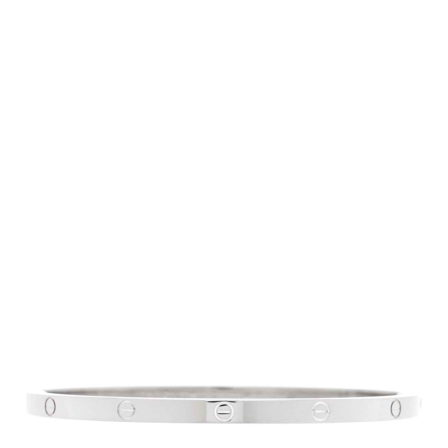 Cartier 18K White Gold Small LOVE Bracelet 17 1 of 7