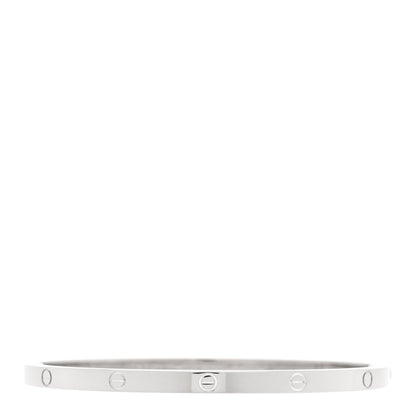 Cartier 18K White Gold Small LOVE Bracelet 17 1 of 7