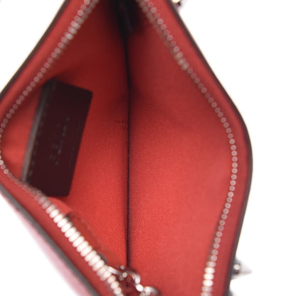 Fendi Vitello Century Lucido Hypnoteyes Studded Coin Pouch Key Case Bloody Mary Turchese Pallido Multicolor 5 of 8
