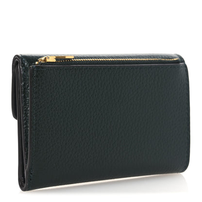 Mulberry Heavy Grain Folded Multi Card Case Wallet Green 6 of 16