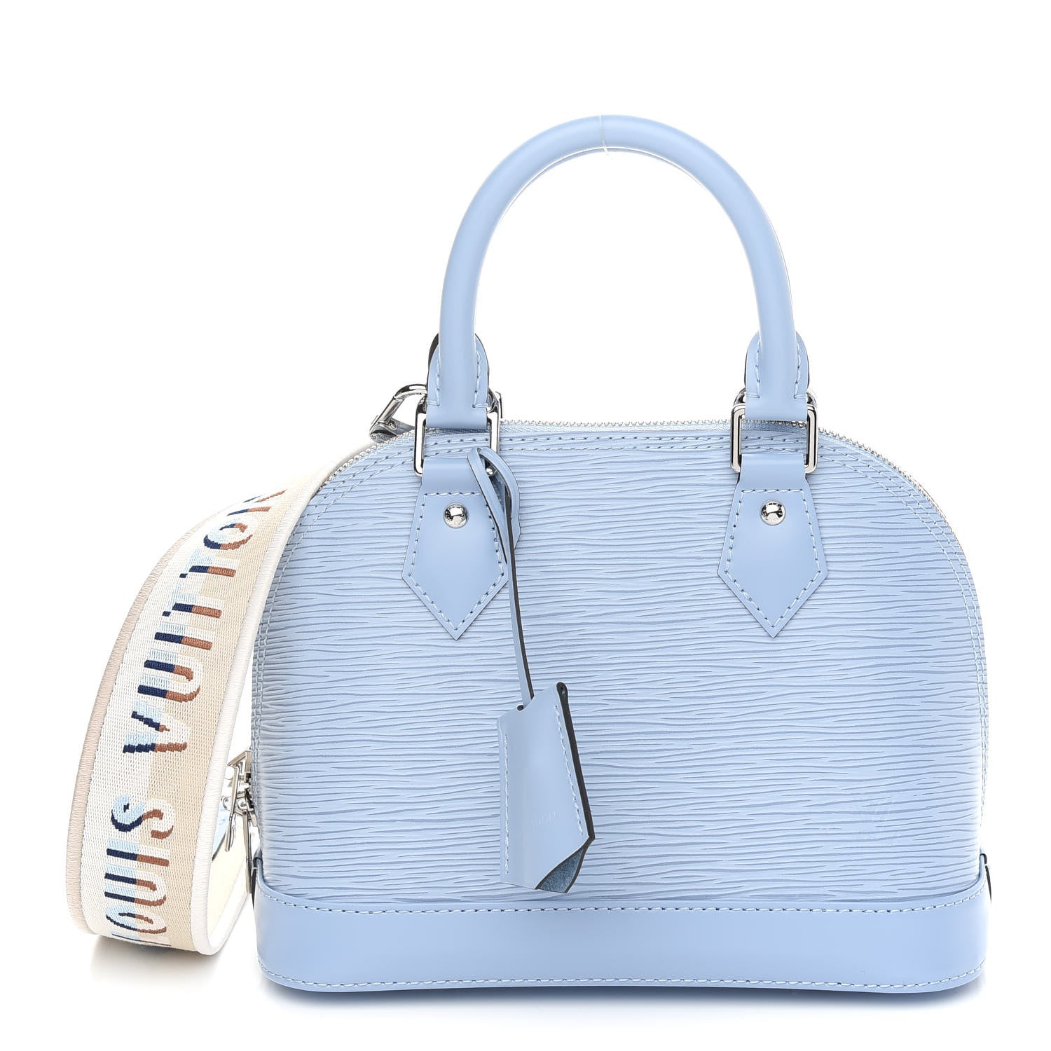 Louis Vuitton Epi Jacquard Alma BB Bleu Nuage 1 of 7