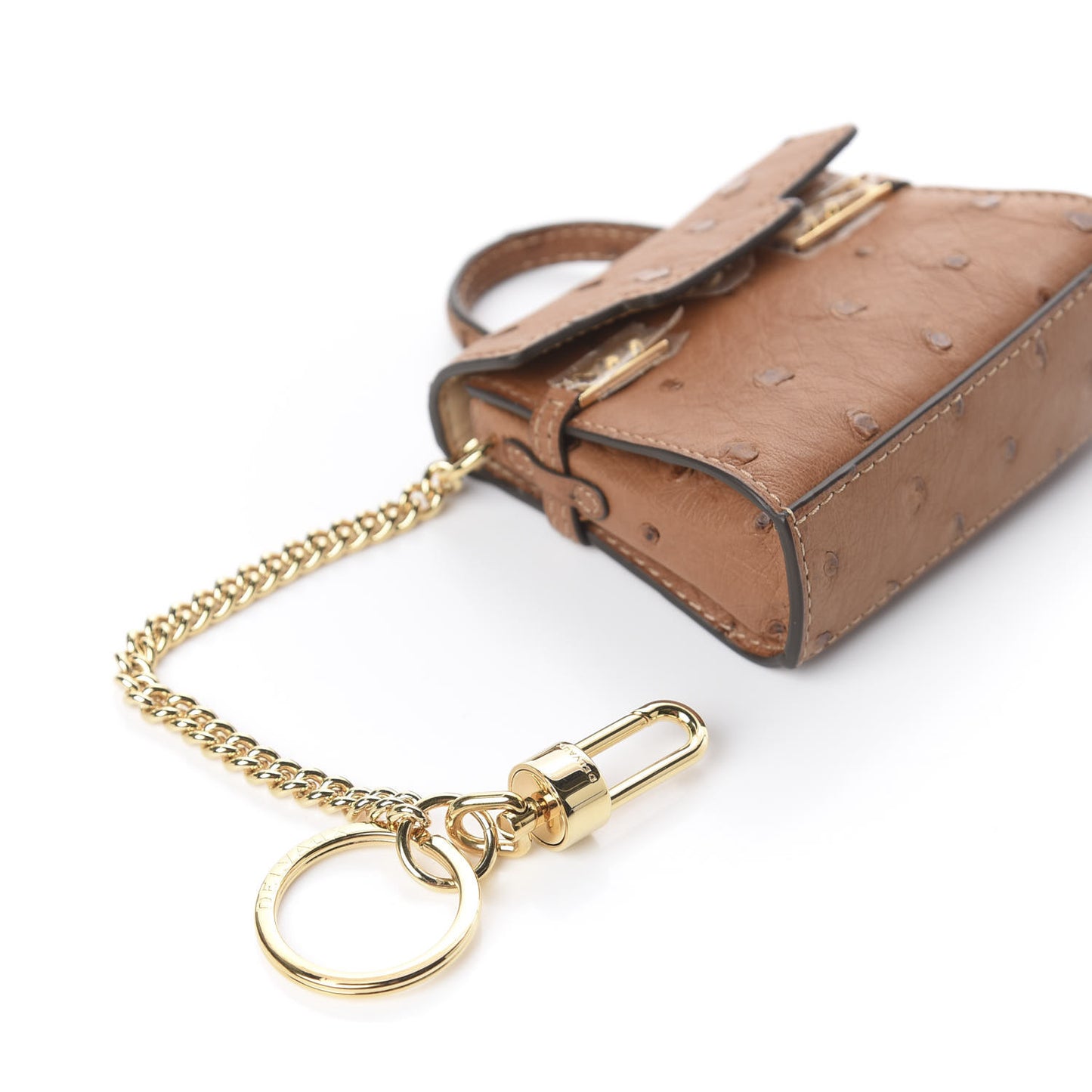 Ostrich Mini Tempete Bag Charm