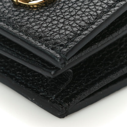 Gucci Grainy Calfskin Zumi Chain Card Case Wallet Black 8 of 8