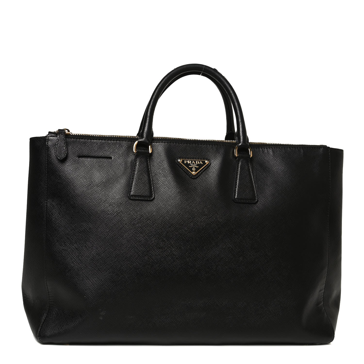 Prada Saffiano Large Galleria Double Zip Tote Black 1 of 13