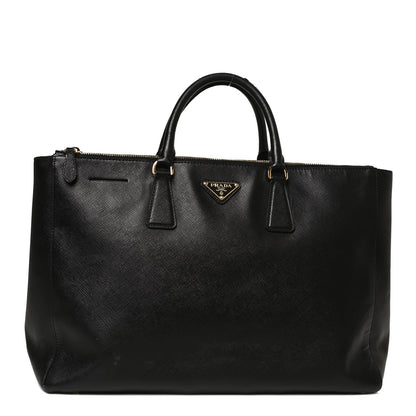 Prada Saffiano Large Galleria Double Zip Tote Black 1 of 13