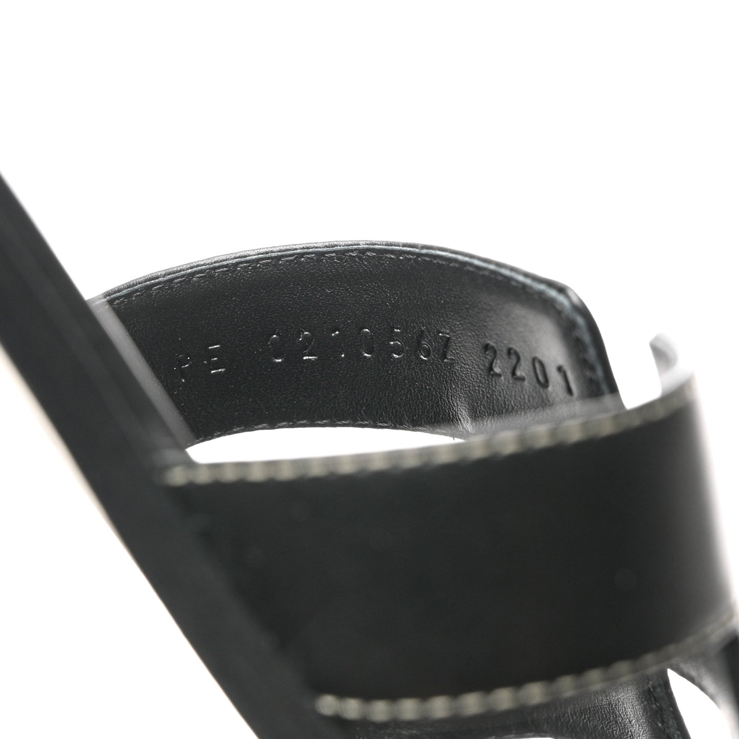 Box Calfskin Oran Sandals 38 Black