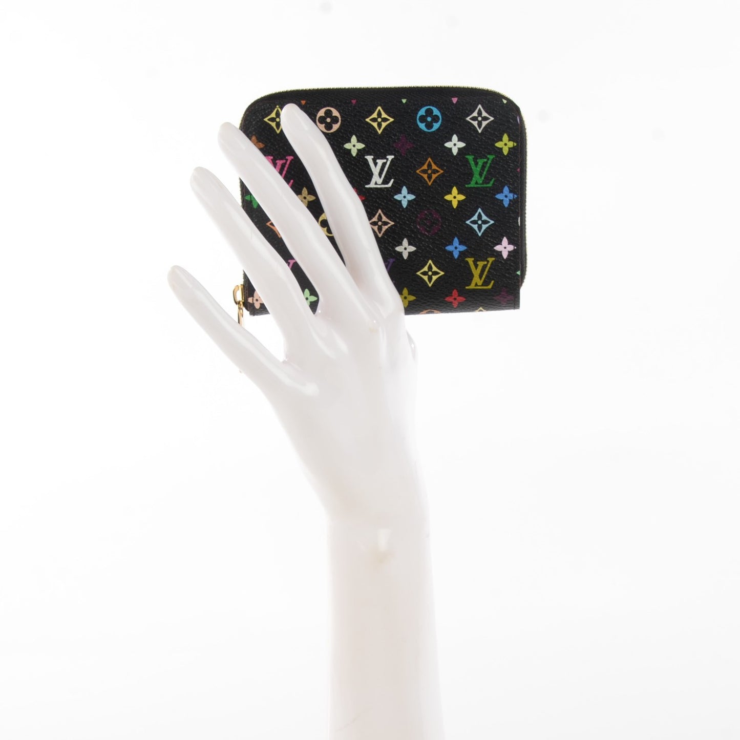Monogram Multicolor Zippy Coin Purse Black Violet