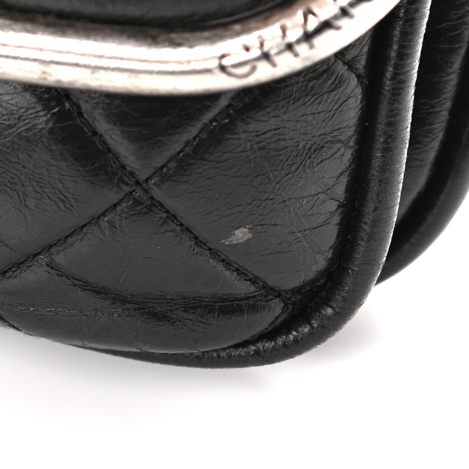 Chanel Glazed Calfskin Quilted Flap Black 11 of 11