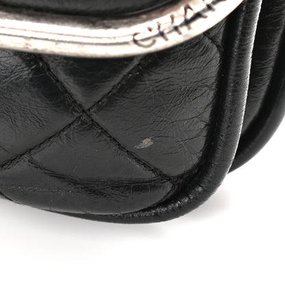 Chanel Glazed Calfskin Quilted Flap Black 11 of 11