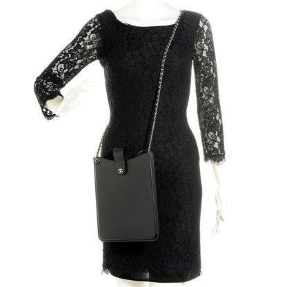 Chanel Caviar iPad Case Crossbody Black 2 of 8