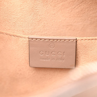 Gucci Calfskin Matelasse Small GG Marmont Chain Shoulder Bag Porcelain Rose 6 of 12