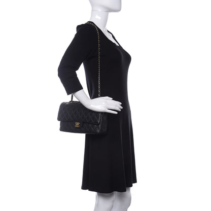Chanel Caviar Quilted Medium Double Flap Black 2 of 18