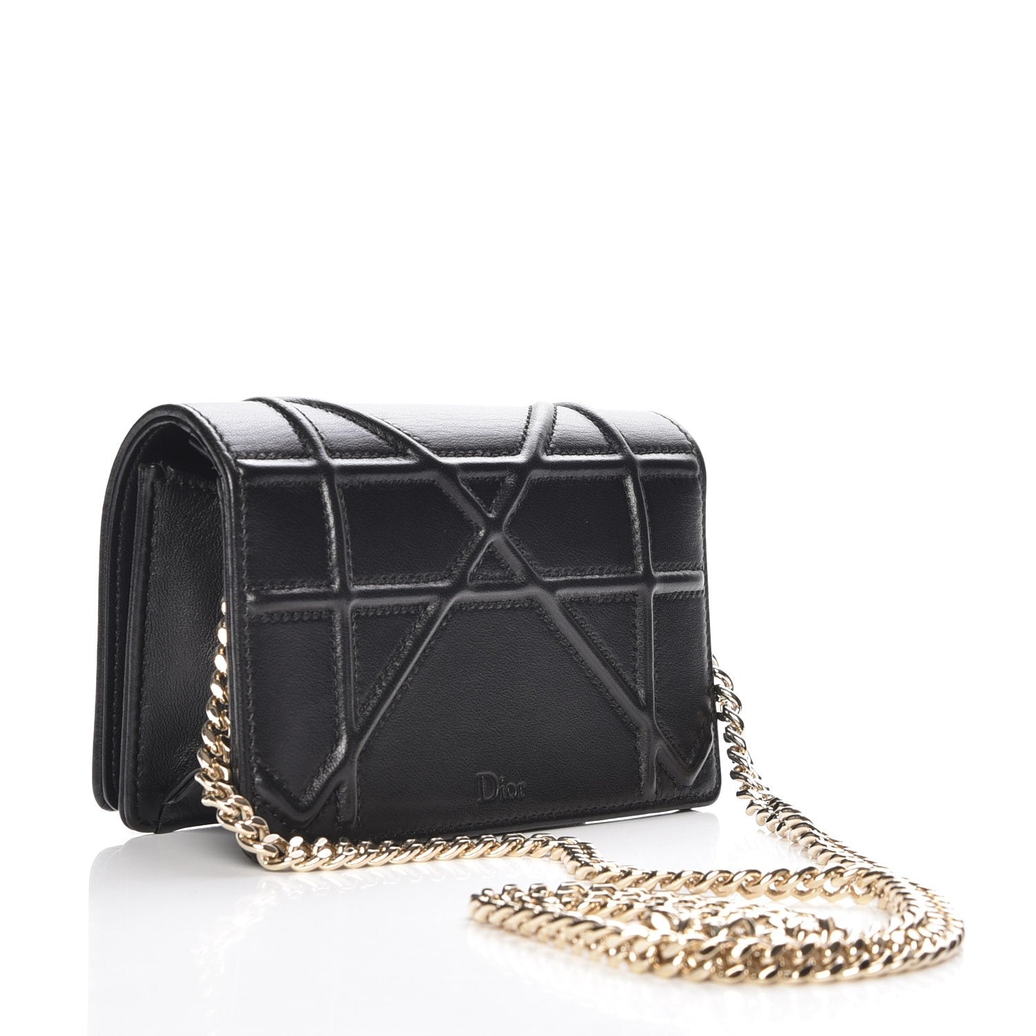 Christian Dior Lambskin Baby Diorama Flap Bag Black 3 of 8