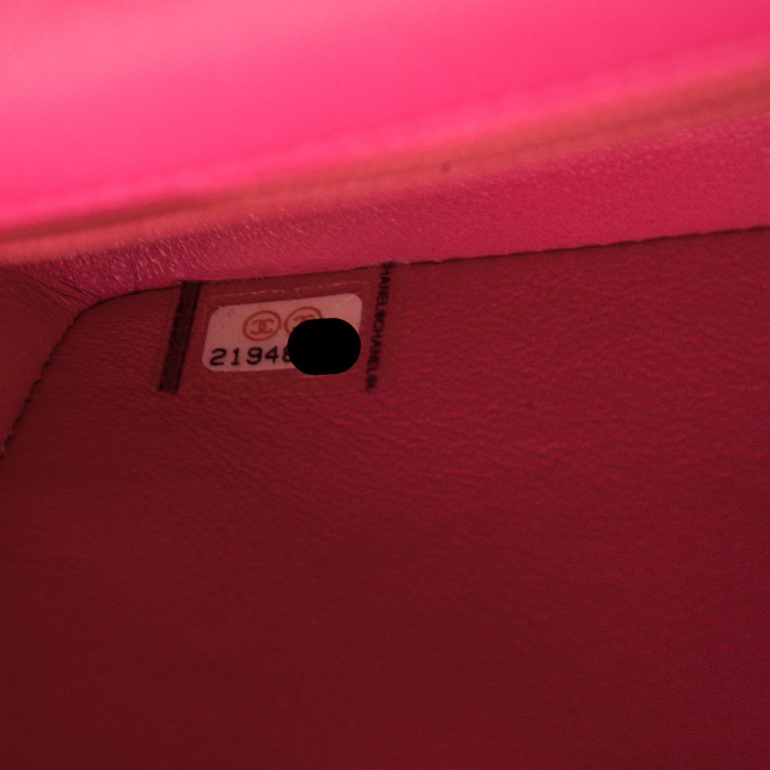 Chanel Lambskin Quilted Mini Rectangular Flap Fuchsia 8 of 8