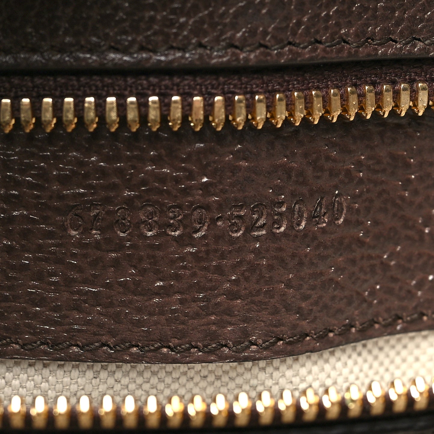 Monogram Jumbo GG Textured Dollar Calfskin Web Tote Bag Camel Ebony New Acero
